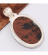 Pendentif Obsidienne Mahogany acajou ovale Pendentifs pierres naturelles BK12.1