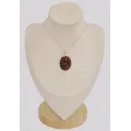 Pendentif Obsidienne Mahogany acajou ovale - Pendentifs pierres naturelles