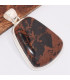 Pendentif Obsidienne Mahogany acajou trapèze Pendentifs pierres naturelles BK12.2