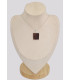 Pendentif Obsidienne Mahogany acajou rectangulaire Pendentifs pierres naturelles BK12.3