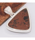 Pendentif Obsidienne Mahogany acajou triangulaire Pendentifs pierres naturelles BK12.4