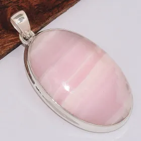 Gros Pendentif Aragonite rose grade AAA - Bijoux en Aragonite Rose
