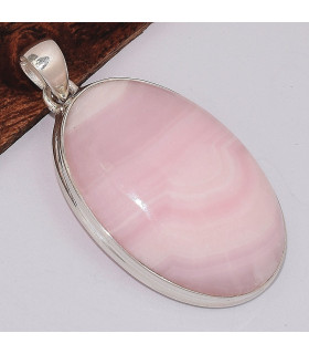 Grand Pendentif Aragonite rose grade AAA Bijoux en Aragonite Rose BK15.1