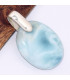 Pendentif Authentique Larimar forme moderne Pendentifs pierres naturelles BK17.2