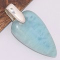 Pendentif Authentique Larimar triangulaire Pendentifs pierres naturelles BK17.3