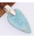 Pendentif Authentique Larimar triangulaire Pendentifs pierres naturelles BK17.3
