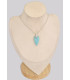 Pendentif Authentique Larimar triangulaire Pendentifs pierres naturelles BK17.3