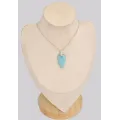 Pendentif Authentique Larimar triangulaire - Pendentifs pierres naturelles