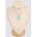 Authentique pendentif en Larimar Pendentifs pierres naturelles BK17.4
