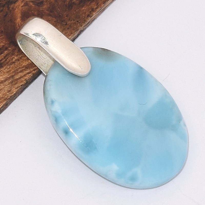 Authentique pendentif en Larimar 