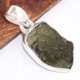 Bijou pendentif en Moldavite qualité AAA Pendentifs pierres naturelles BK18
