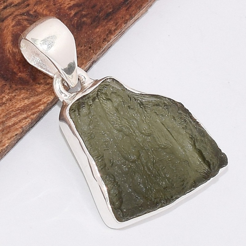 Pendentif Authentique Moldavite grade AAA 