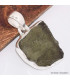 Pendentif asymétrique authentique Moldavite Bijoux en Moldavite BK18.7