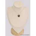 Pendentif asymétrique authentique Moldavite Bijoux en Moldavite BK18.7