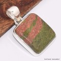 Pendentif Unakite rectangulaire Bijoux en Unakite BK19