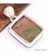 Pendentif Unakite rectangulaire Bijoux en Unakite BK19