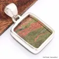 Pendentif Unakite rectangulaire - Bijoux en Unakite