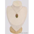 Pendentif Unakite ovale Bijoux en Unakite BK19.1