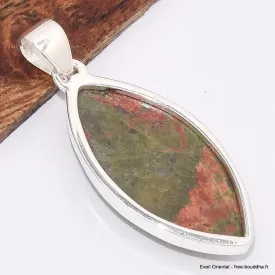 Pendentif Unakite Marquise - Bijoux en Unakite