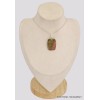 Grand Pendentif Unakite rectangulaire Bijoux en Unakite BK19.3