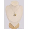 Pendentif rond Agate Scénique dendritique Bijoux en Agate Scenic BK20.1