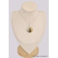Pendentif rond Agate Scénique dendritique Bijoux en Agate Scenic BK20.1