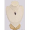 Pendentif Agate dendritique feuillage noir Bijoux en Agate Scenic BK20.4