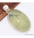 Pendentif Préhnite Cabochon oval Bijoux en Préhnite BK21