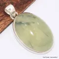 Pendentif Préhnite Cabochon oval - Pendentifs pierres naturelles