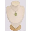 Pendentif Préhnite Cabochon oval Bijoux en Préhnite BK21