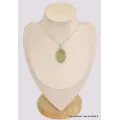 Pendentif Préhnite Cabochon oval - Pendentifs pierres naturelles