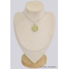 Pendentif rond en Préhnite Cabochon Bijoux en Préhnite BK21.1
