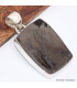 Pendentif argent Shungite Elite rectangulaire Pendentifs pierres naturelles BK22.4