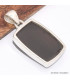 Pendentif argent Shungite Elite rectangulaire Pendentifs pierres naturelles BK22.4