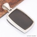 Pendentif argent Shungite Elite rectangulaire Pendentifs pierres naturelles BK22.4