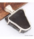 Pendentif argent Shungite Elite sertie griffes Pendentifs pierres naturelles BK22.5