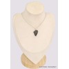 Pendentif Shungite argentée asymétrique Pendentifs pierres naturelles BK22.7