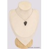 Pendentif Shungite argentée forme libre Pendentifs pierres naturelles BK22.8