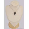 Pendentif Shungite argentée forme libre Pendentifs pierres naturelles BK22.8