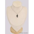 Pendentif Shungite argentée noble forme libre Pendentifs pierres naturelles BK22.9