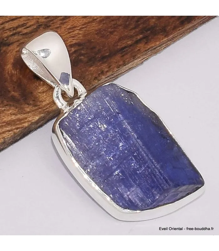 Pendentif en Tanzanite brute forme libre - Pendentifs pierres naturelles