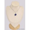 Pendentif en Tanzanite brute asymétrique Bijoux en Tanzanite BK23.1