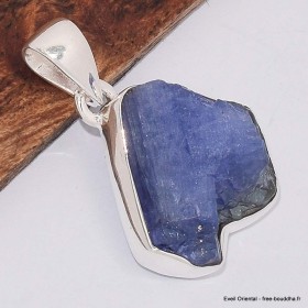 Pendentif en Tanzanite brute serti clos Pendentifs pierres naturelles BK23.2