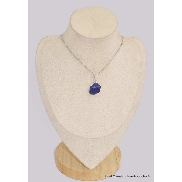 Pendentif en Tanzanite brute serti clos Pendentifs pierres naturelles BK23.2