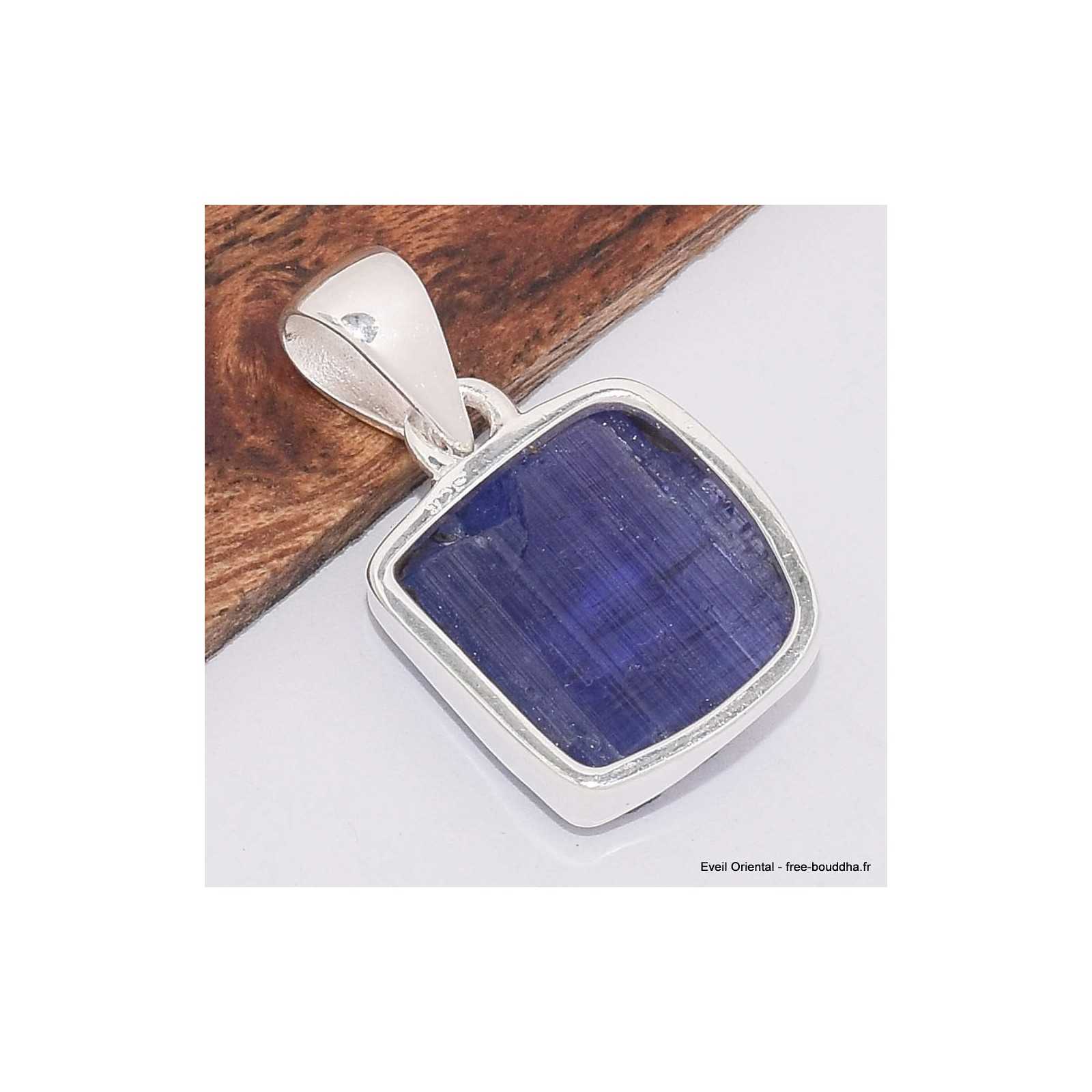 Pendentif En Argent 925 Et Tanzanite Bleue Naturelle - Bijou Fait Main, Taille Excellente