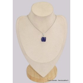 Pendentif argent Tanzanite bleue brute Bijoux en Tanzanite BK23.4