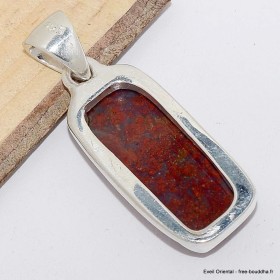 Pendentif Agate Seam du Maroc rectangulaire 