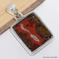 Pendentif rectangulaire en Agate Seam du Maroc - Bijoux en Agate Seam du Maroc