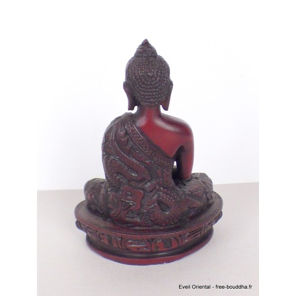 Statuette Bouddha rouge Amitabha en méditation 13 cm Statuettes Bouddhistes STARB1.2