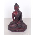 Statuette Bouddha rouge Amitabha en méditation 13 cm Statuettes Bouddhistes STARB1.2